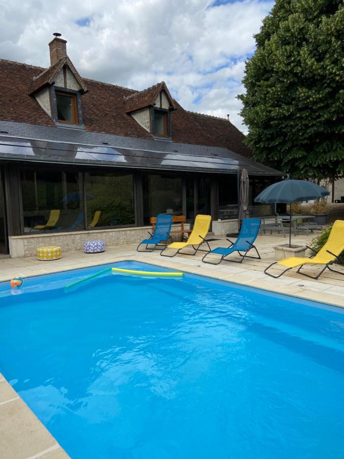 La Charmeraie : Gite De Charme, Piscine Et Spa Thésée Eksteriør bilde